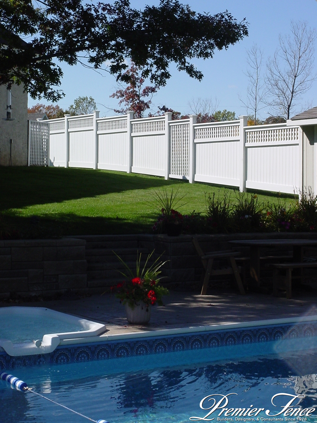 Wood Lattice Fence – Premier Fence Inc. Fence Minneapolis St Paul 