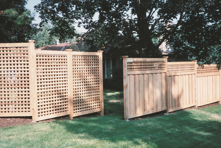 Wood Lattice Fence – Premier Fence Inc. Fence Minneapolis St Paul