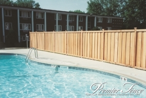 Wood Fence Around Pool