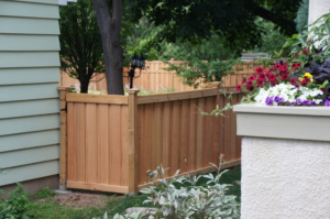 aesthetic Western red cedar privacy design fence around backyard for privacy premier fence twin cities fence contractor