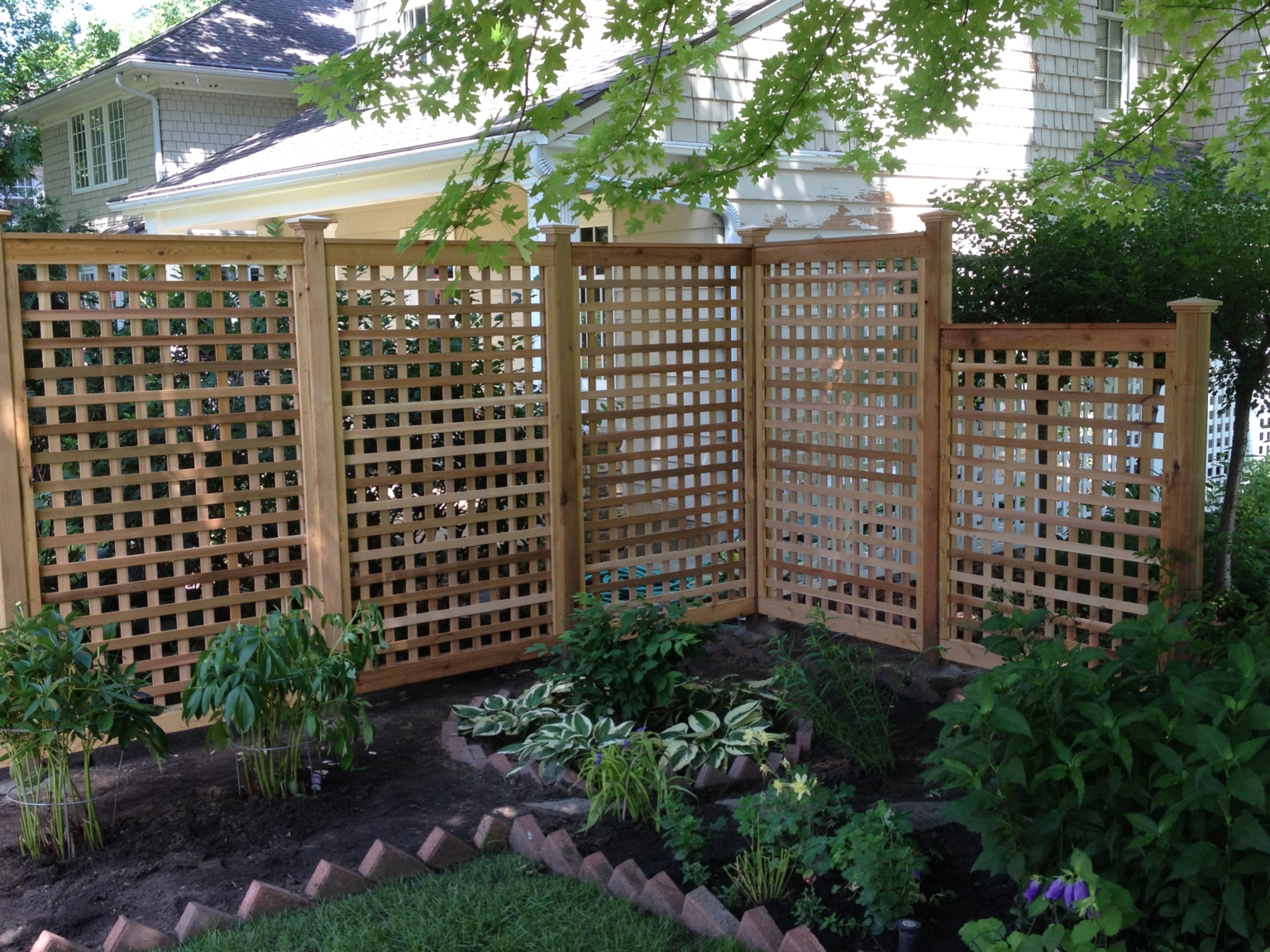 Wood Lattice Fence – Premier Fence Inc. Fence Minneapolis St Paul